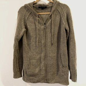 Skull Cashmere Grey Zip-Up Hoodie Sweatshirt